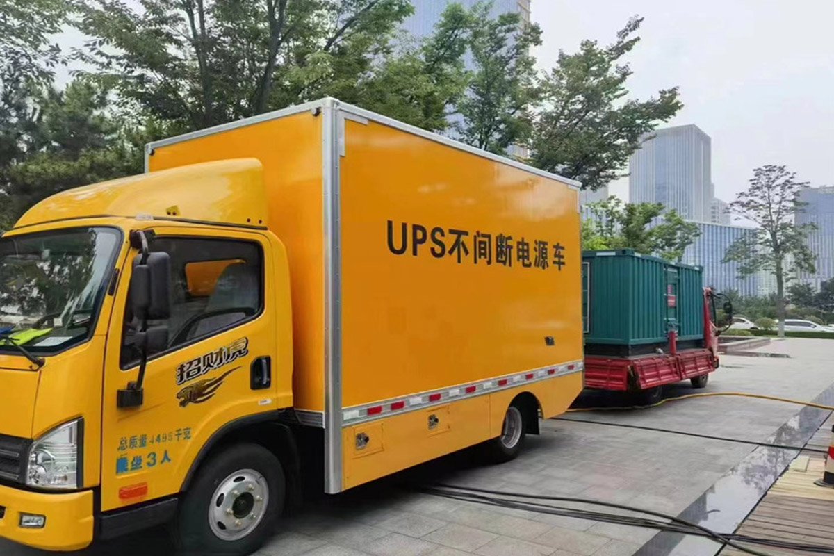 如东发电机租赁施工现场