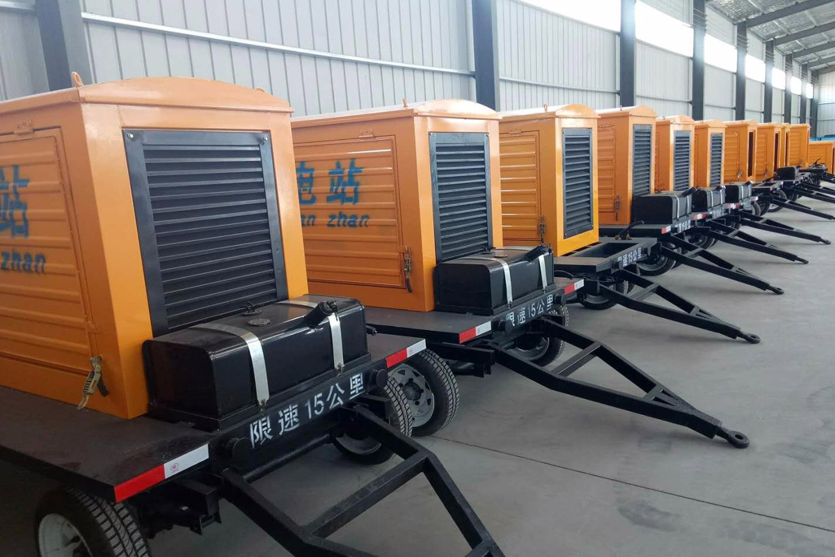 如东发电机租赁施工现场